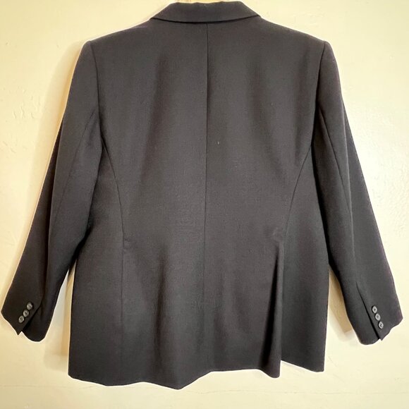 Pendleton Petite Women's Black Blazer Jacket Size 18 Virgin Wool Professional - Picture 3 of 16